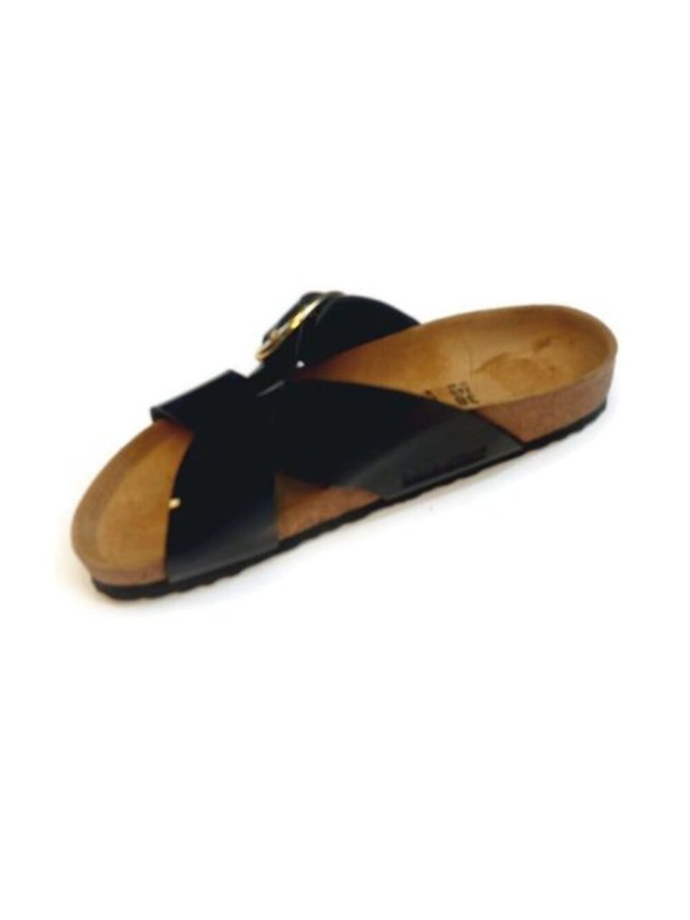Birkenstock Siena Big Buckle Sandals Womens Size 7 Black Patent EU 38 Narrow - Picture 4 of 10